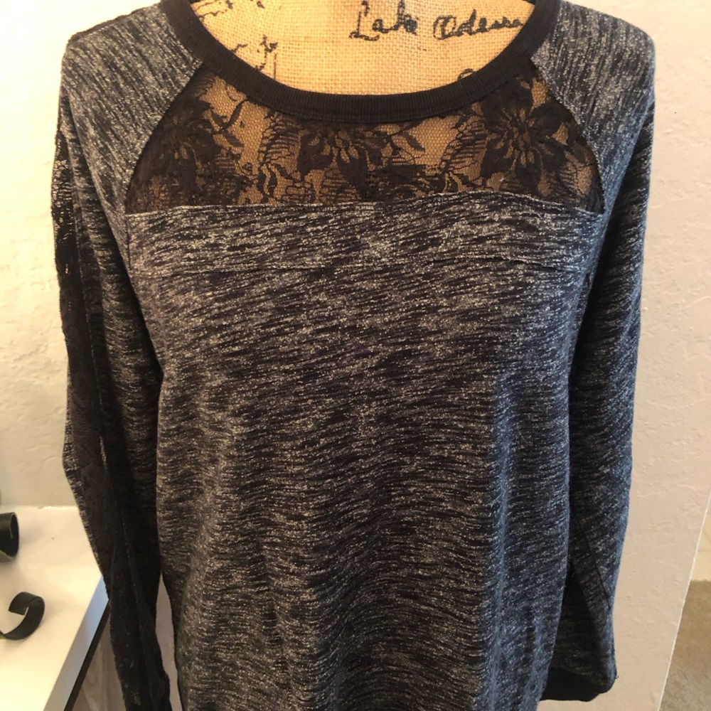 Express marbled Grey Sweater SZ M